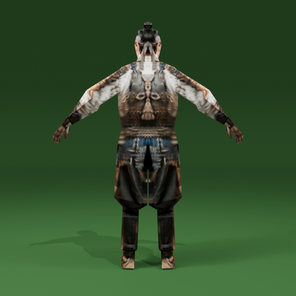 時代劇シリーズ第5弾【レトロゲーム風3Dキャラクター】足軽(ver.1)