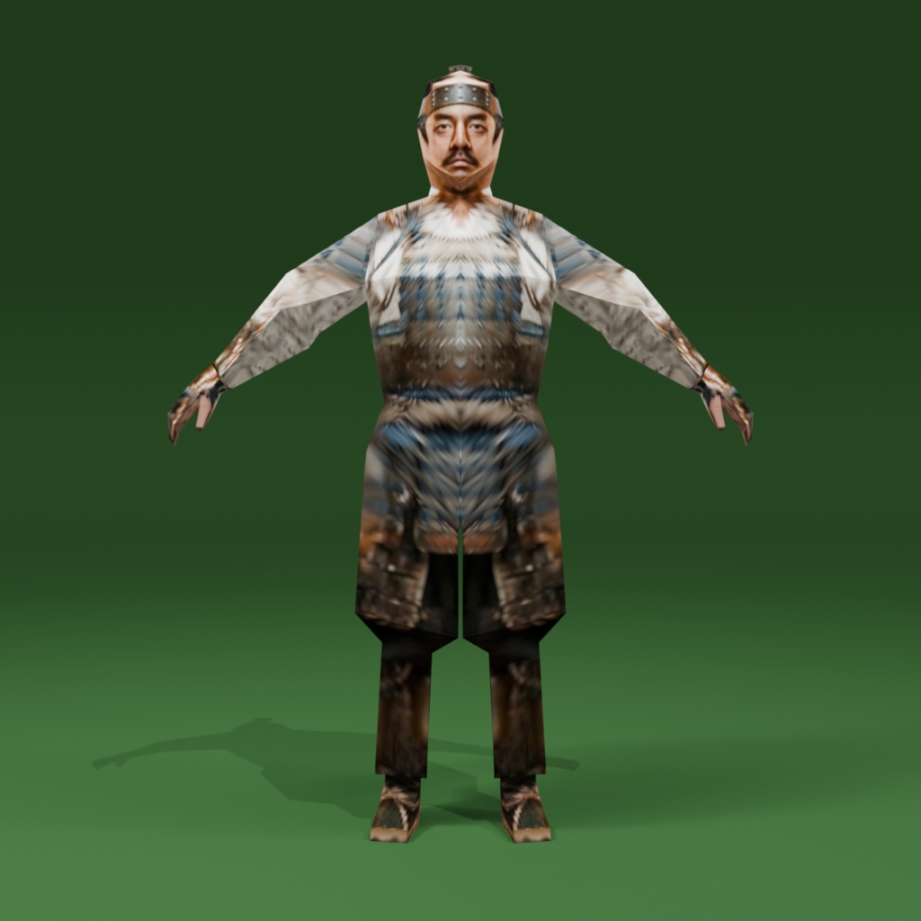 時代劇シリーズ第5弾【レトロゲーム風3Dキャラクター】足軽(ver.1)