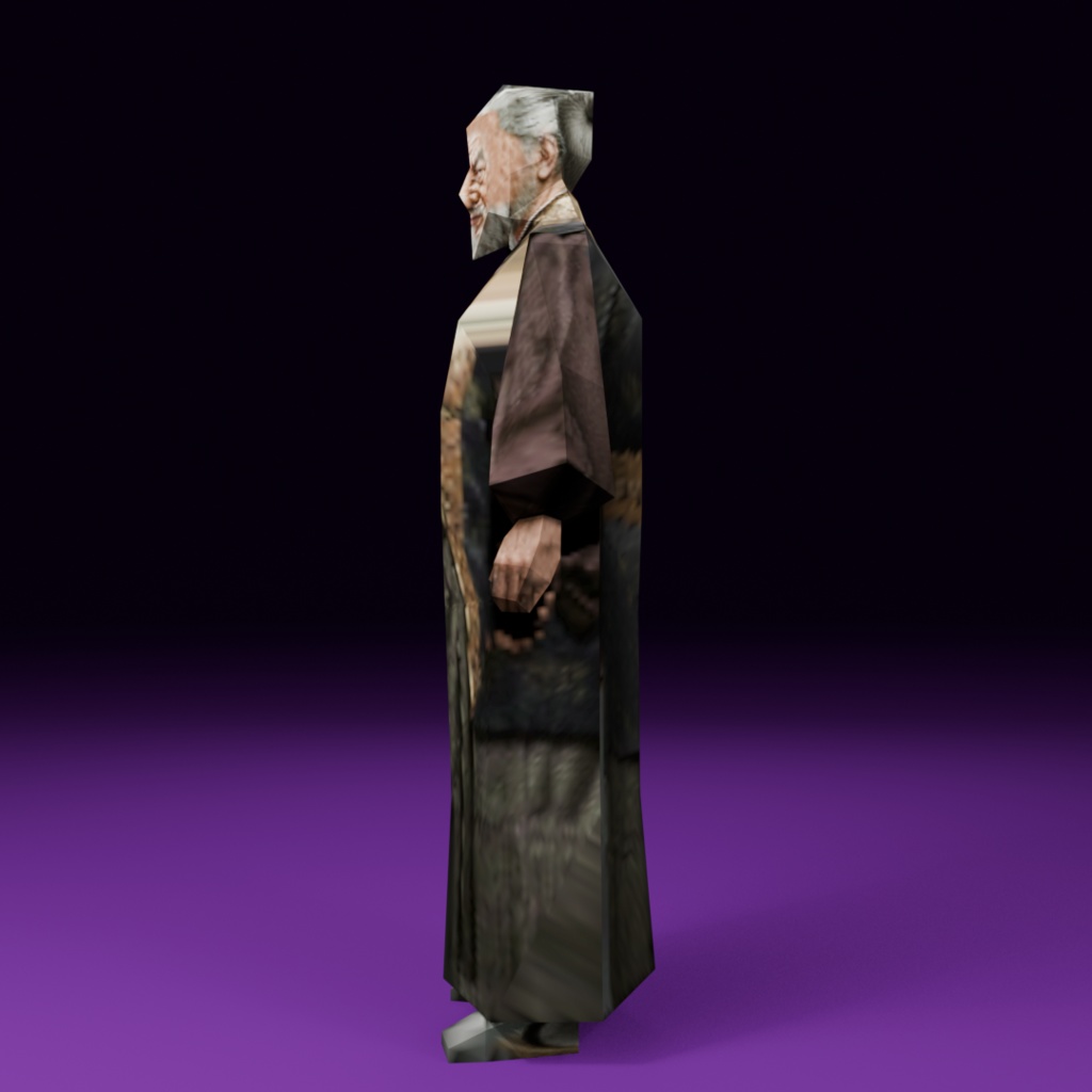 時代劇シリーズ第6弾【レトロゲーム風3Dキャラクター】悪代官(ver.1)