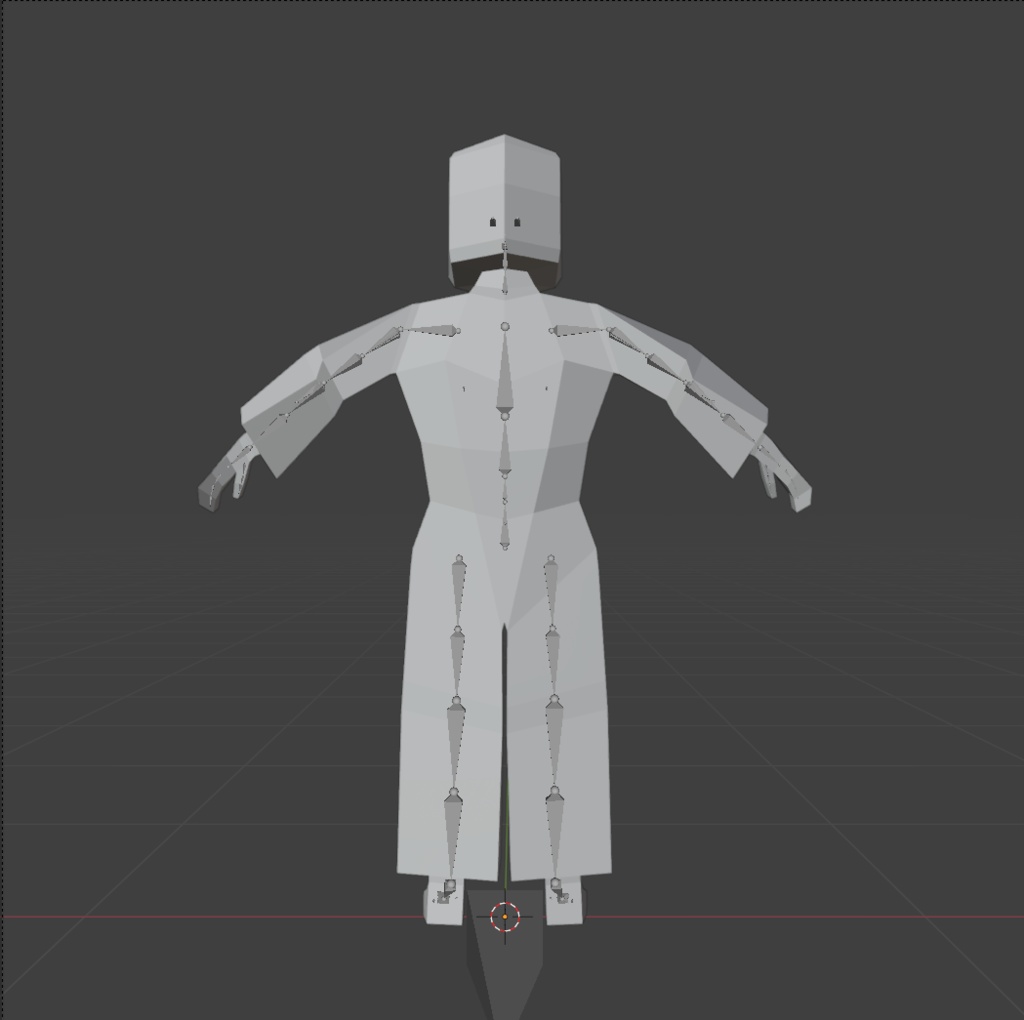 時代劇シリーズ第7弾【レトロゲーム風3Dキャラクター】虚無僧(ver.1)