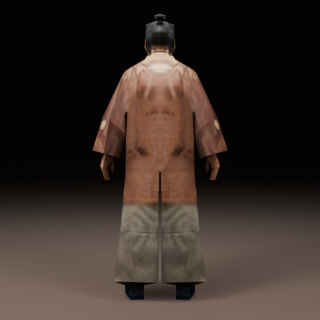 時代劇シリーズ第11弾【レトロゲーム風3Dキャラクター】商人(ver.1)