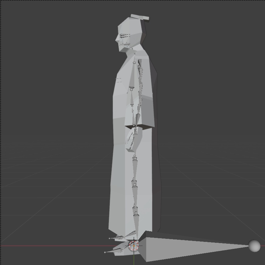 時代劇シリーズ第11弾【レトロゲーム風3Dキャラクター】商人(ver.1)