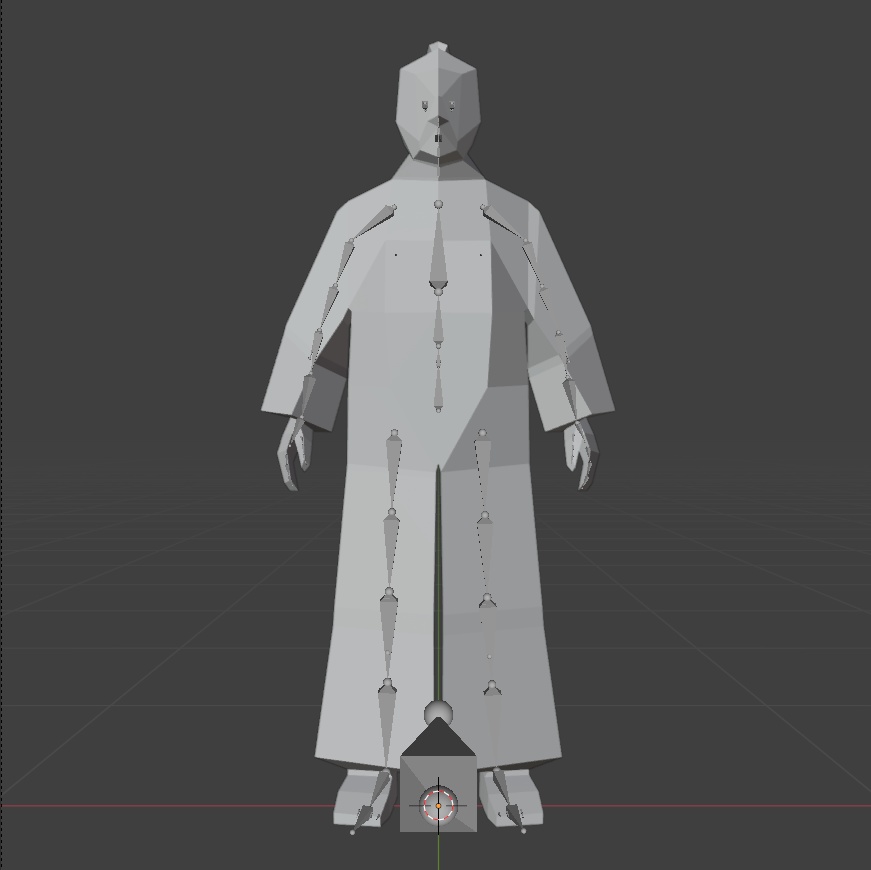 時代劇シリーズ第11弾【レトロゲーム風3Dキャラクター】商人(ver.1)