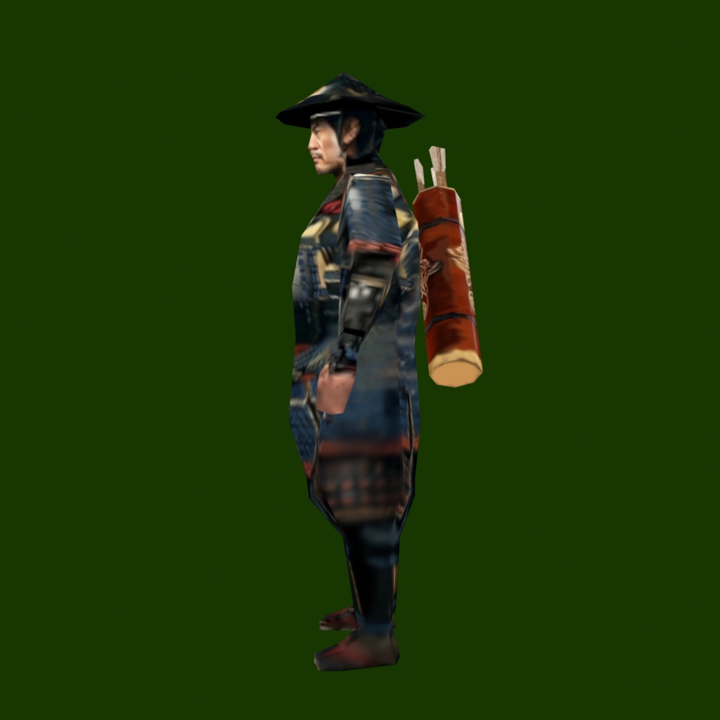 時代劇シリーズ第12弾【レトロゲーム風3Dキャラクター】弓兵(ver.1)