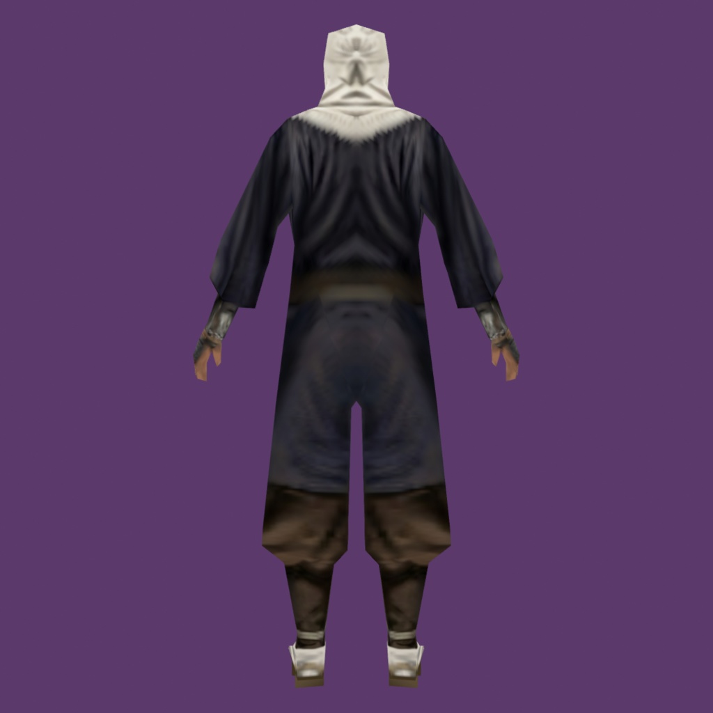 時代劇シリーズ第13弾【レトロゲーム風3Dキャラクター】僧兵(ver.2)