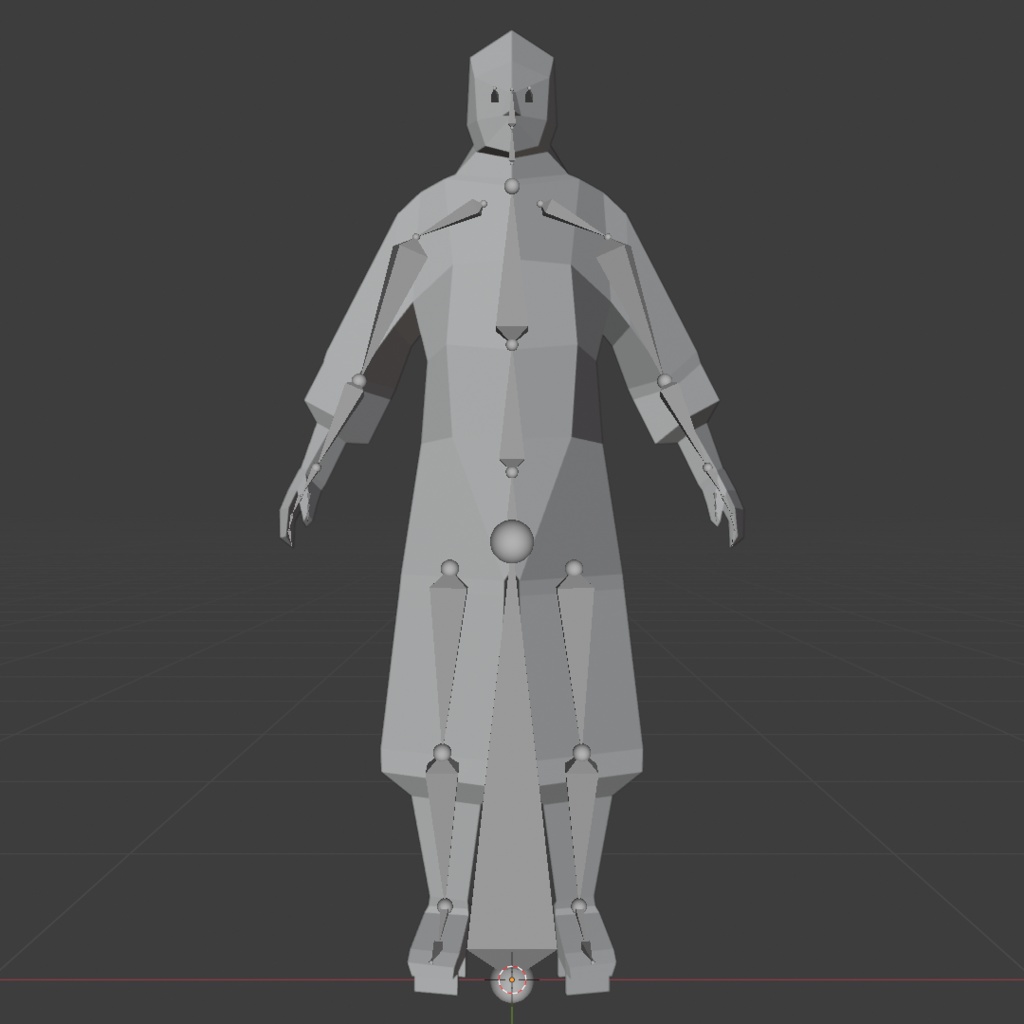 時代劇シリーズ第13弾【レトロゲーム風3Dキャラクター】僧兵(ver.2)