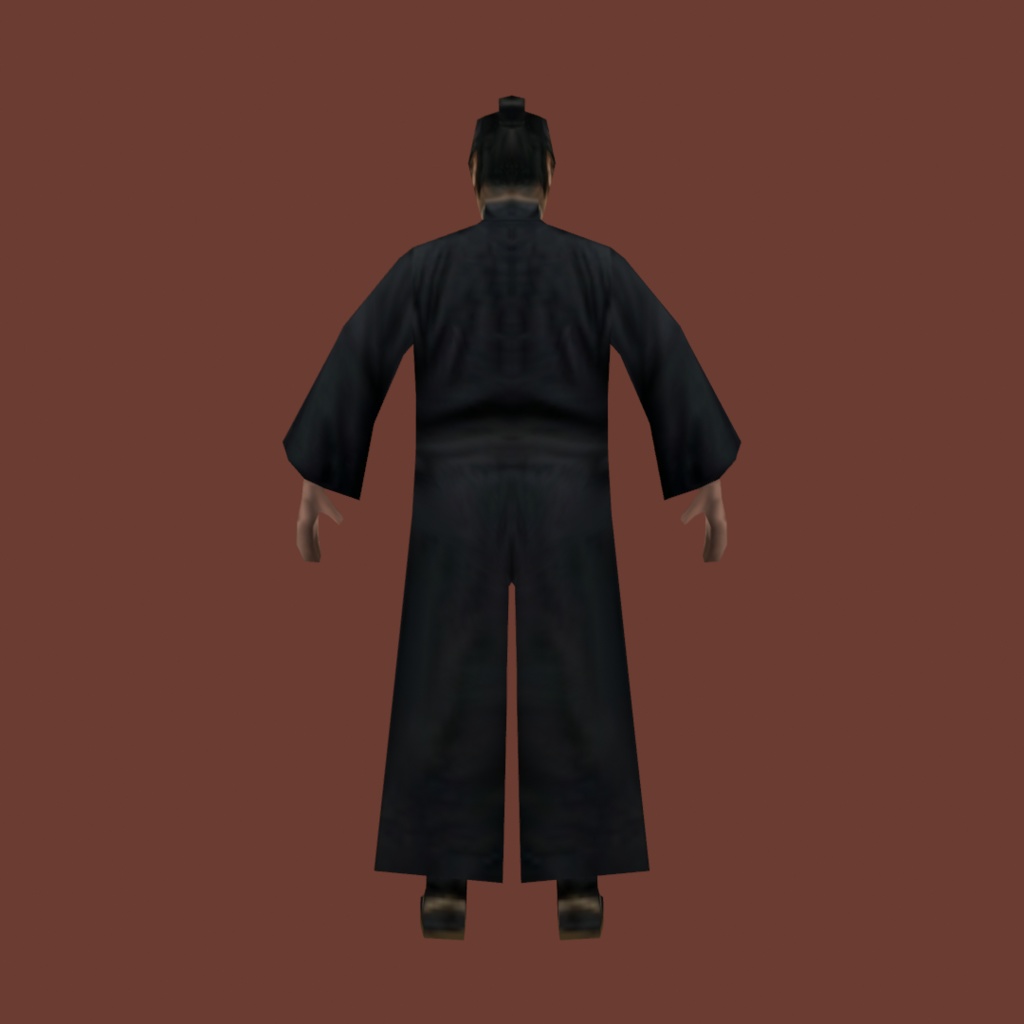 時代劇シリーズ第14弾【レトロゲーム風3Dキャラクター】用心棒(ver.2)