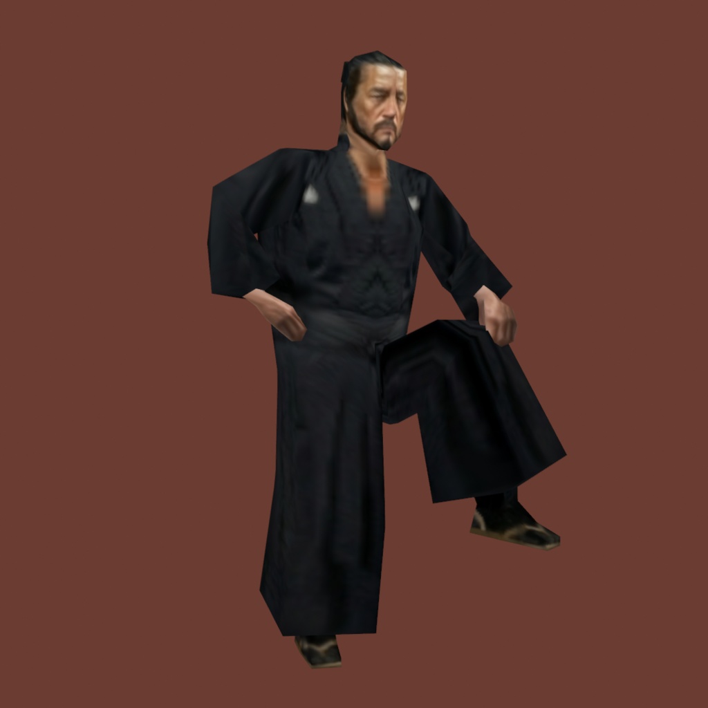 時代劇シリーズ第14弾【レトロゲーム風3Dキャラクター】用心棒(ver.2)