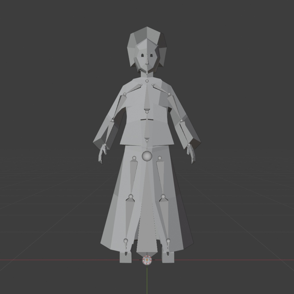 時代劇シリーズ第15弾【レトロゲーム風3Dキャラクター】花魁(ver.2)