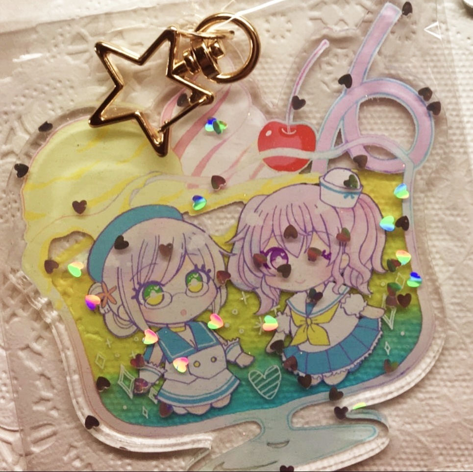 トロピカルな香取鹿島アクキー🍹