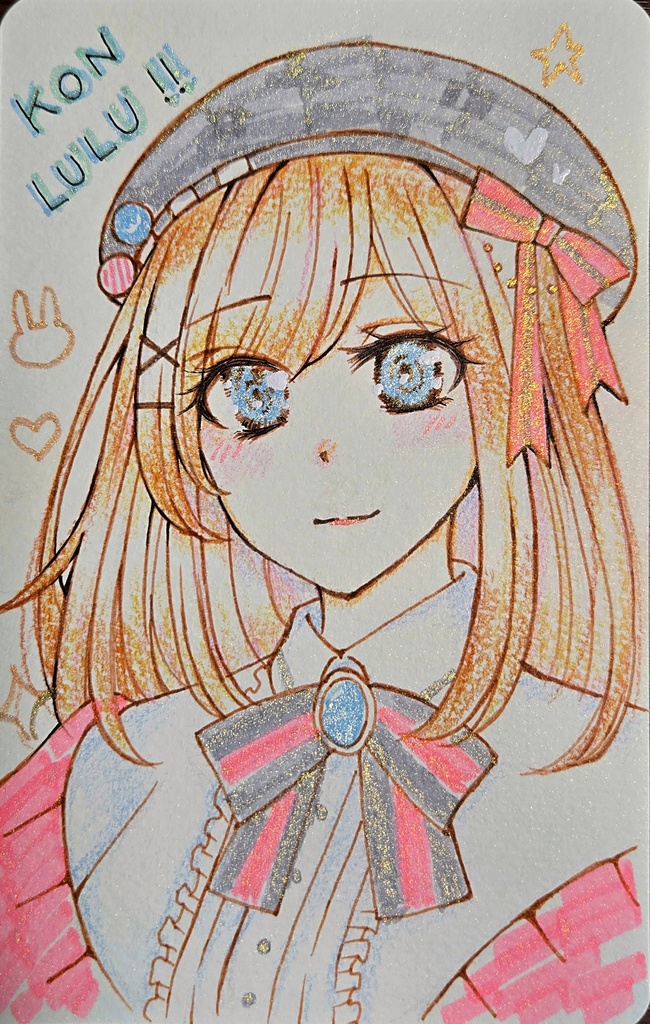 鈴原るるさん_アナログイラスト（原画）