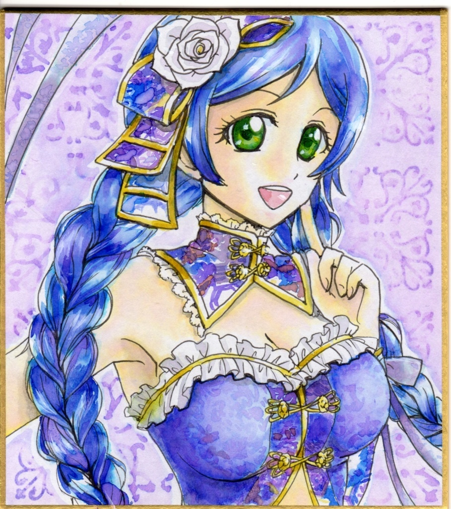 【手描き色紙】ラブライブ!チャイナ覚醒9枚セット