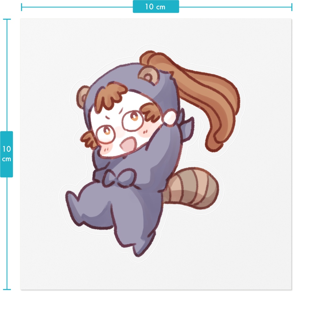 ゆる絵*ステッカー*尾浜