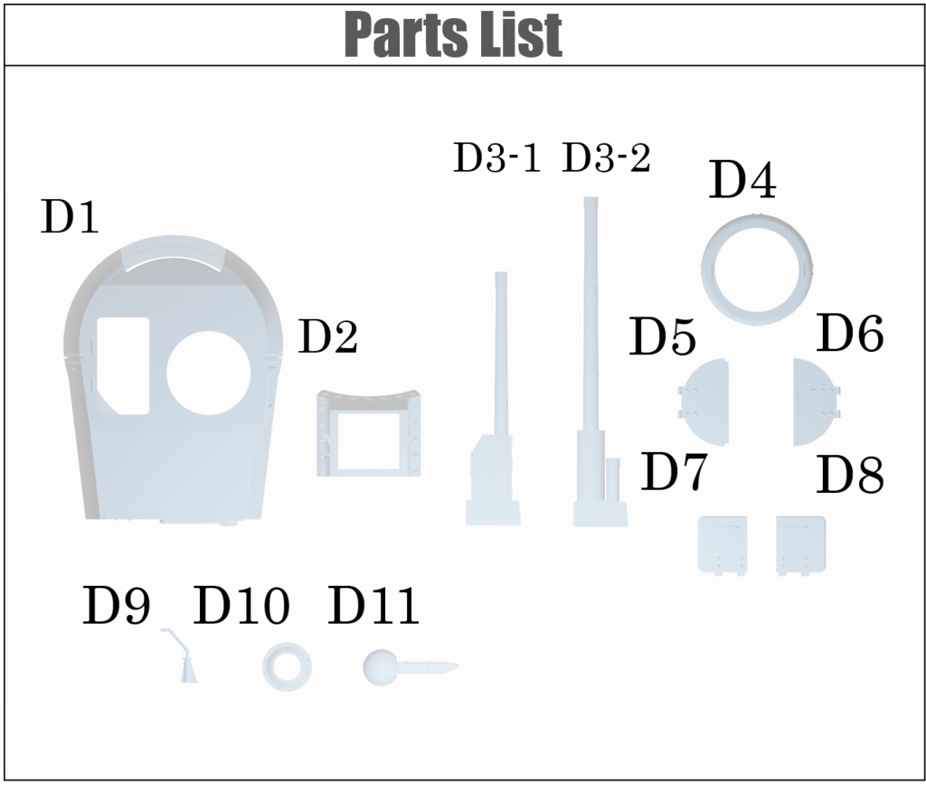 1/35 日本陸軍 九七式中戦車 チハ 新砲塔(チハ改)パーツ 2 in 1 57mm砲付き
