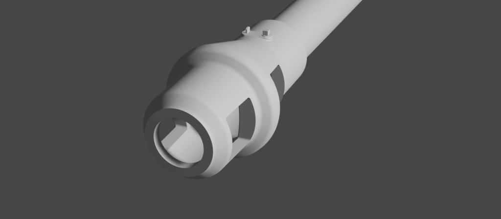 3dプリントキット 1/35 JS-2 重戦車 プラモデル向け D-25T 122mm砲身 極初期型マズルブレーキ