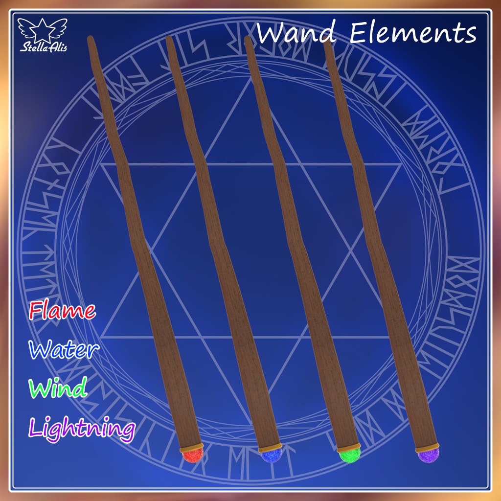 魔法使いの杖&短杖 Wizardry staff & wand【VRChat】