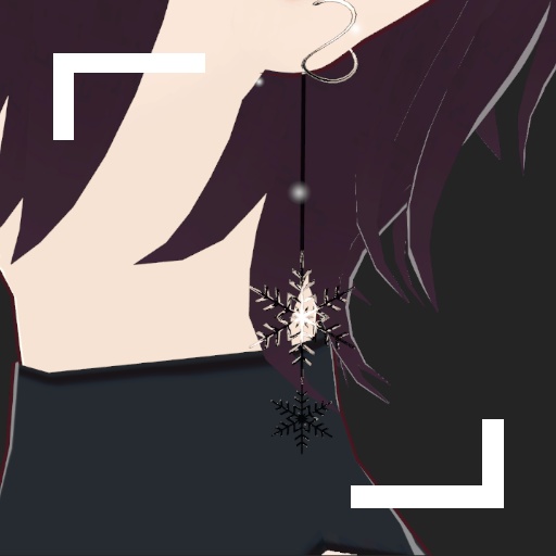 万年雪のイヤリング