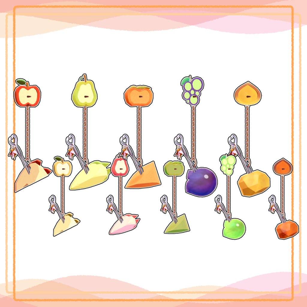 【秋の果実】フルーツアクセサリー【10種】
