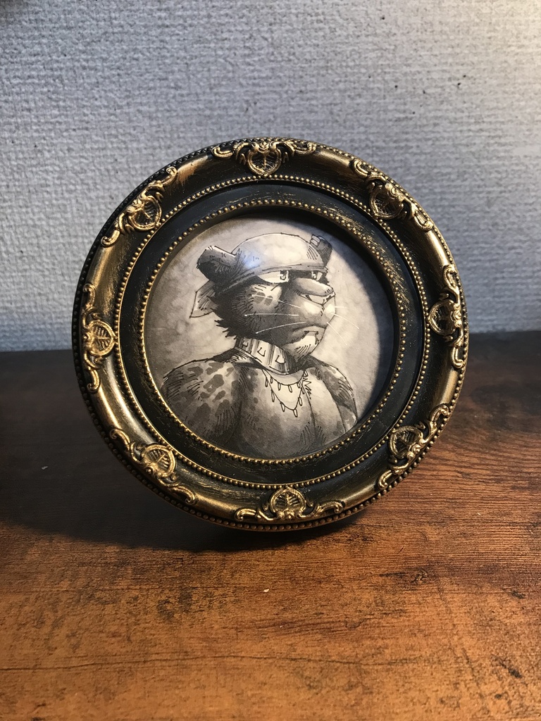 メラク　モノクロイラスト