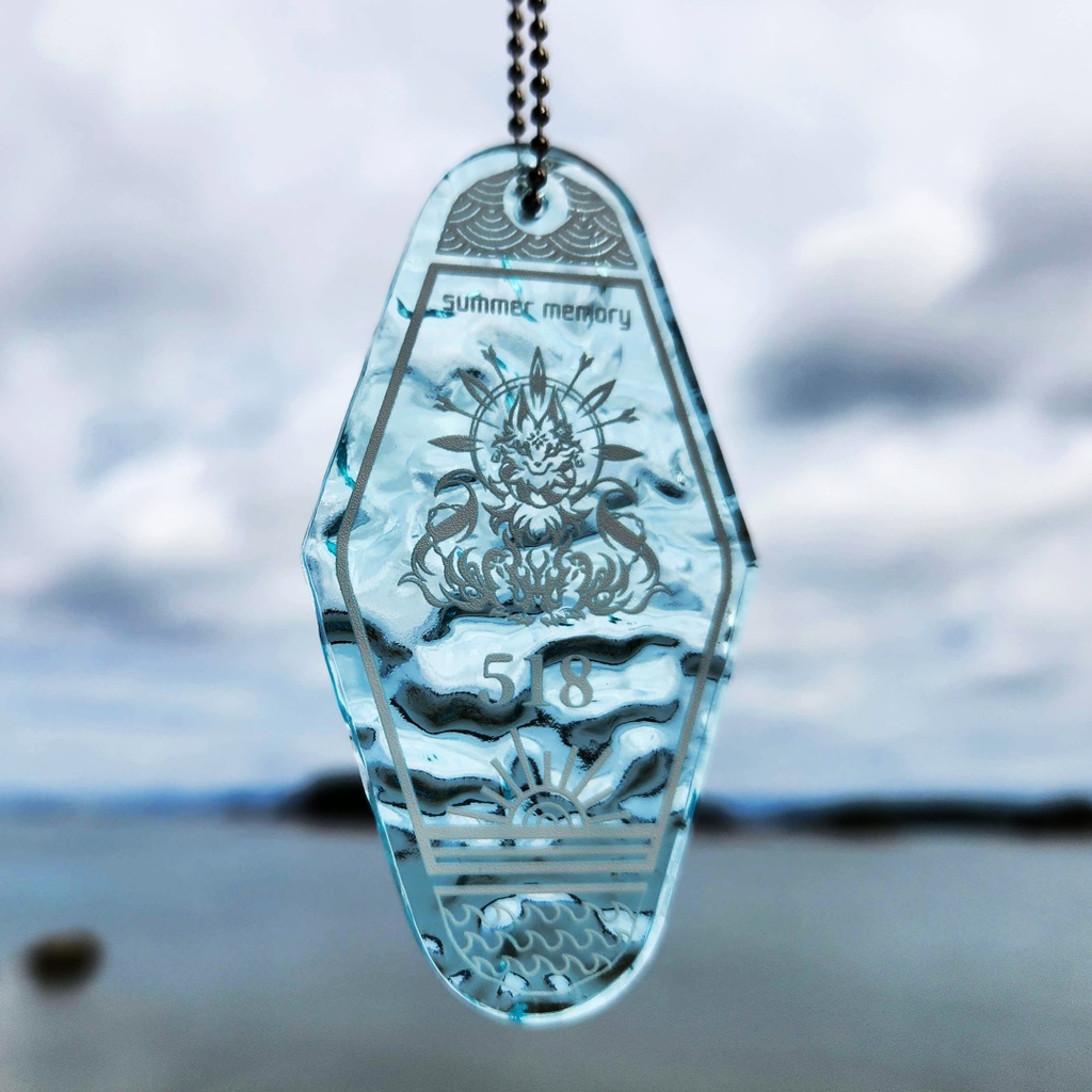 【新作】波風のモーテルタグ風アクリルキーホルダー