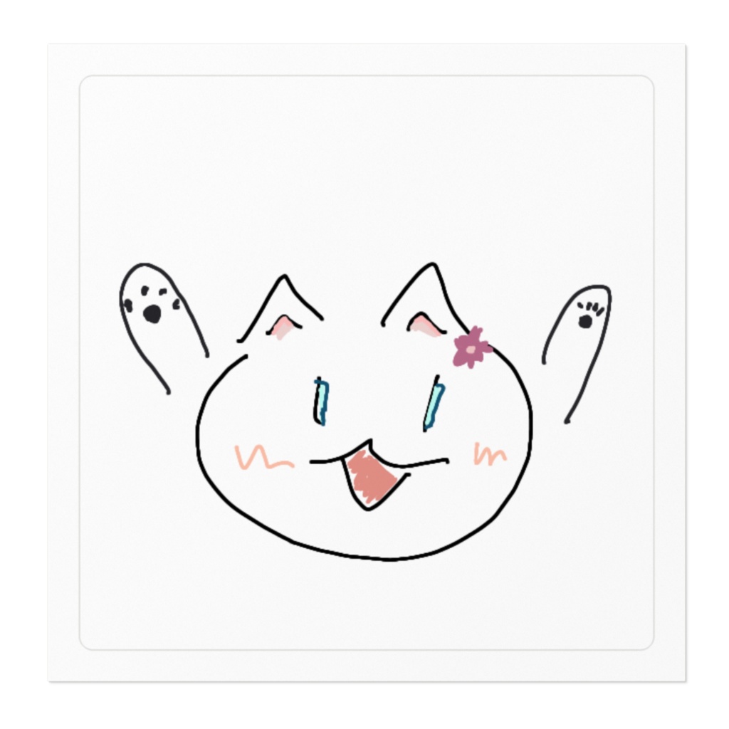 白猫!?のみーちゃんステッカー