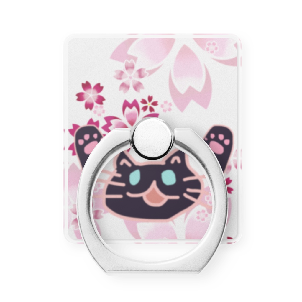 別バージョン黒猫みーちゃんスマホリング