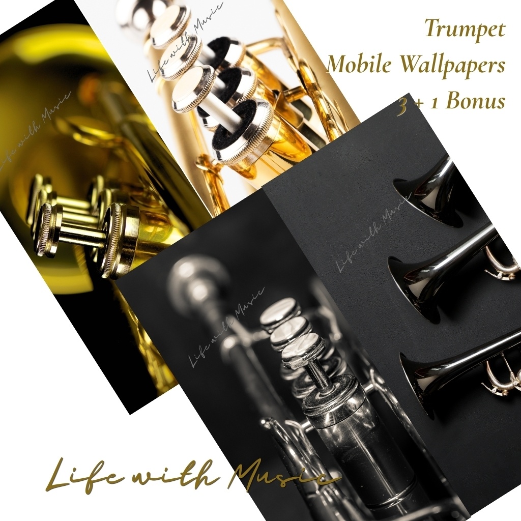 Life with Music – Trumpet スマホ壁紙（1440×3200）3枚＋ボーナス1枚