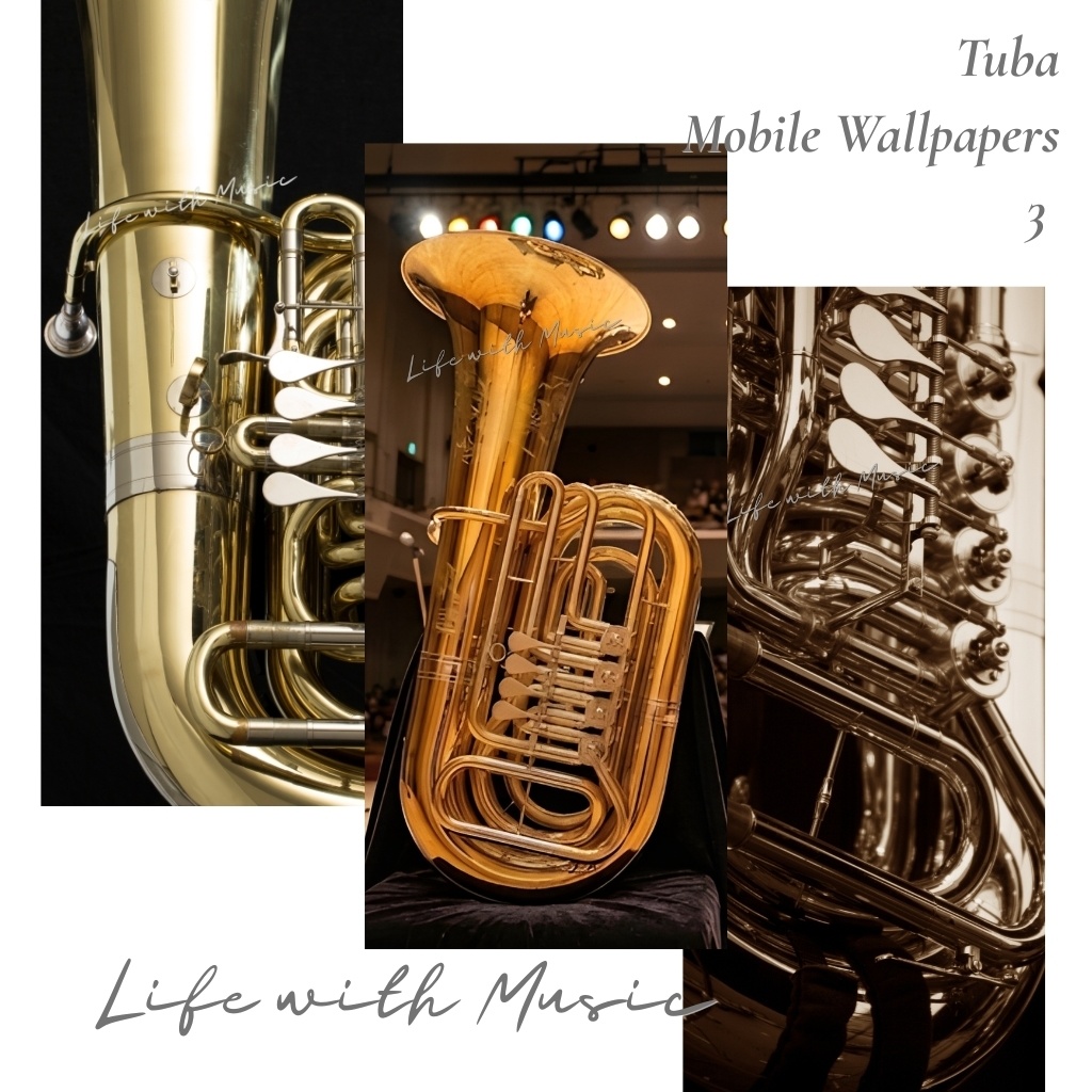 Life with Music – Tuba スマホ壁紙(1440×3200)3枚