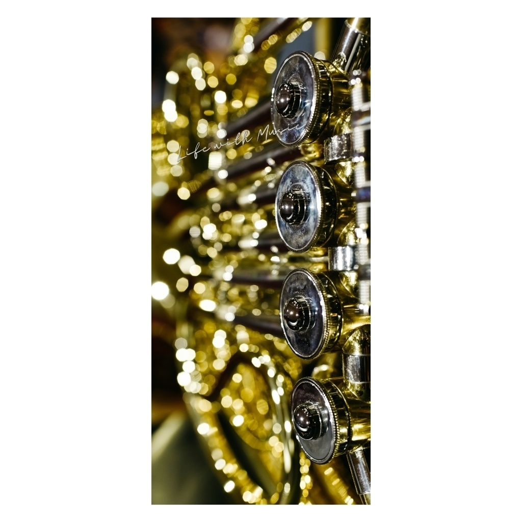 Life with Music – French Horn スマホ壁紙(1440×3200)3枚+ボーナス1枚