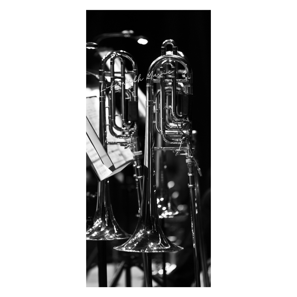Life with Music – Trombone スマホ壁紙(1440×3200)3枚+ボーナス1枚