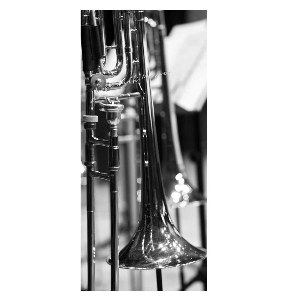 Life with Music – Trombone スマホ壁紙(1440×3200)3枚+ボーナス1枚