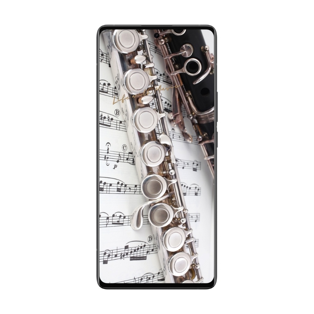 Life with Music – Flute スマホ壁紙(1440×3200)3枚+ボーナス1枚