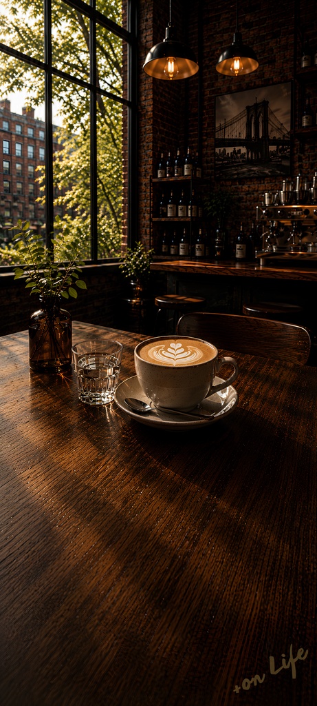 【無料配布】Brooklyn Coffee｜スマホ壁紙（1440×3200）