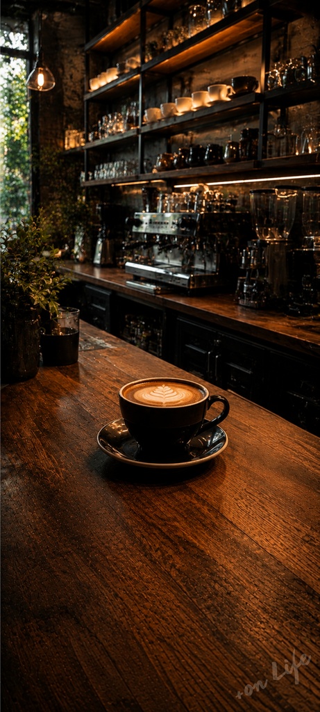Cafe Collection 2|スマホ壁紙セット(1440×3200px)5枚入り【PNG】