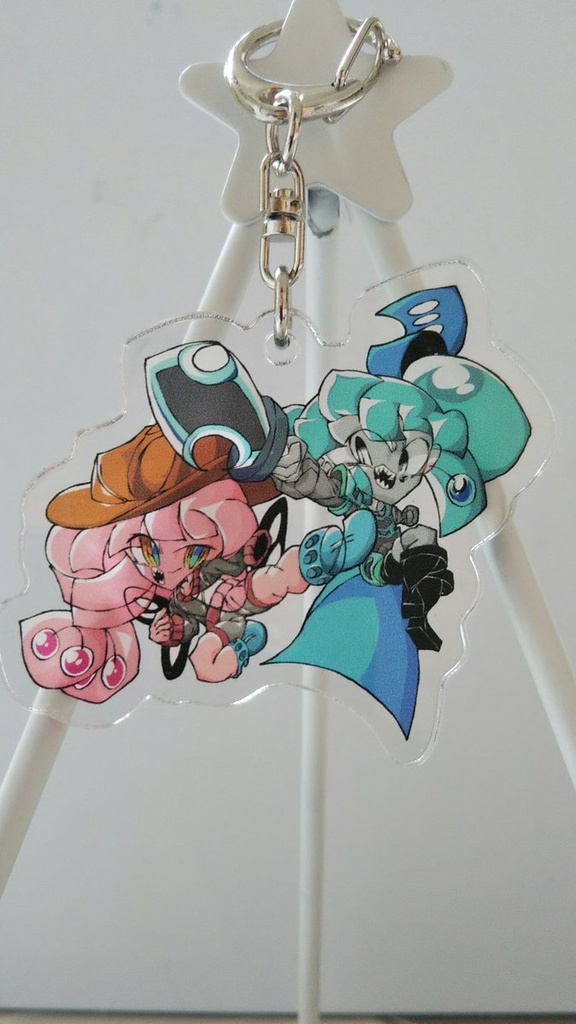 サフランVSリルグリル　アクリルキーホルダー　6cm×5cm