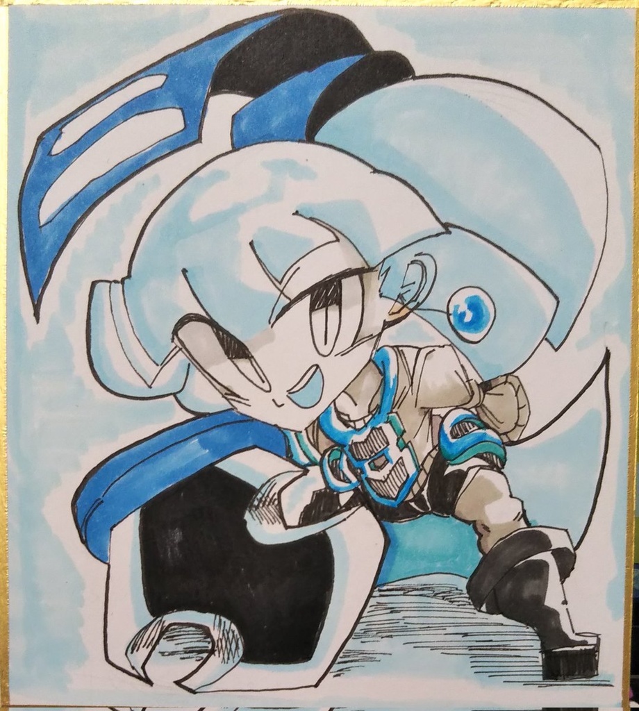 デフォルメリルグリル＆サフラン色紙