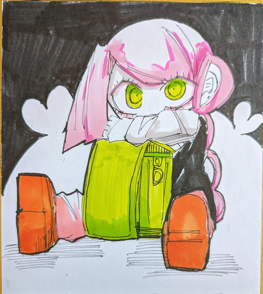 デフォルメD子色紙！