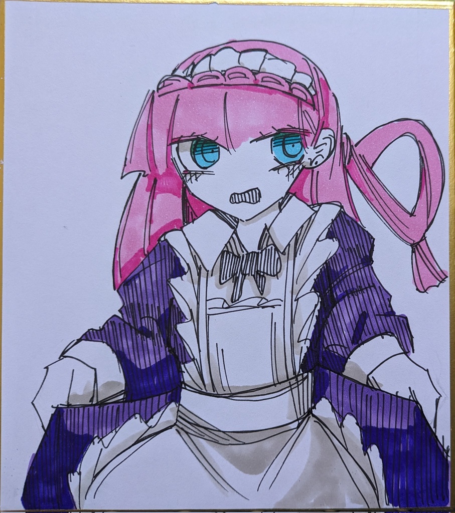 メイドD色紙