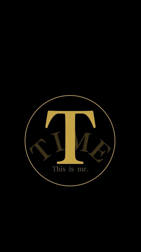【スマホ壁紙】TIME - Origin（金）｜This is me.｜ラグジュアリー・ブラック＆ゴールド
