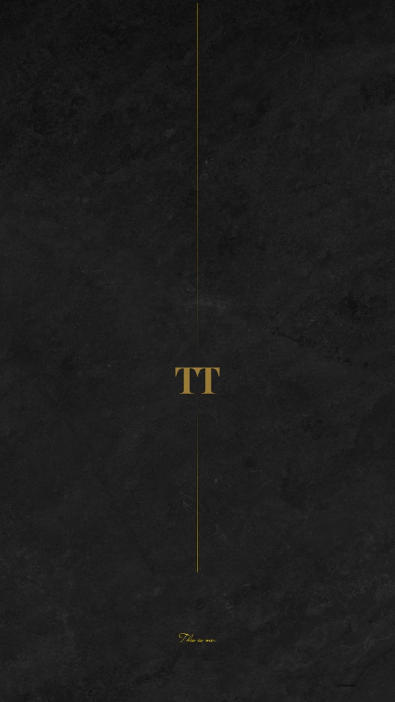 【スマホ壁紙】TIME - Silent Axis｜Black & Gold