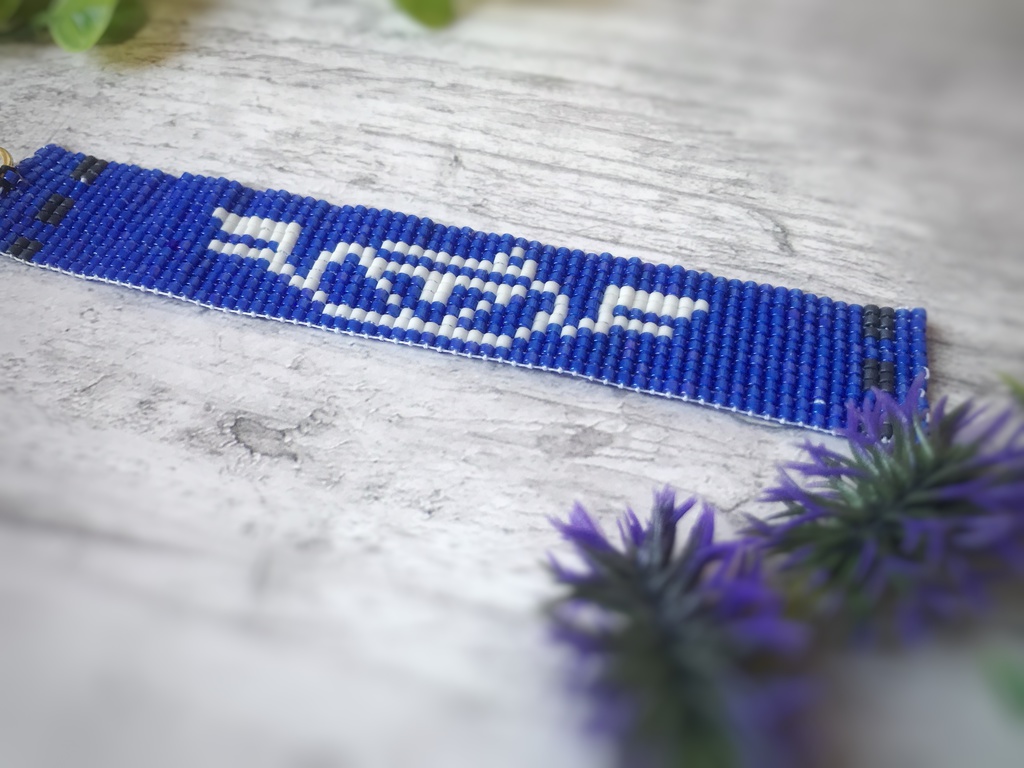 【ハンドメイド】第五人格占い師君イメージビーズ織りストラップ