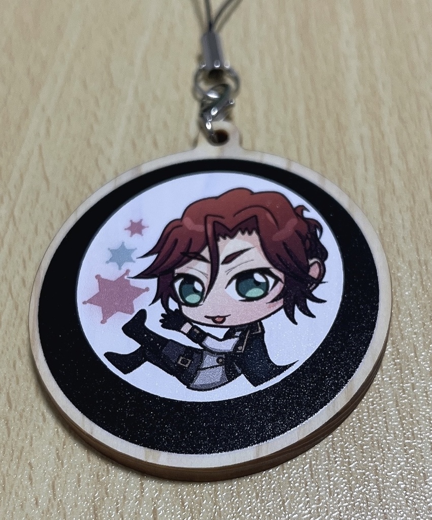 【あんスタ三毛縞斑】ウッドキーホルダー