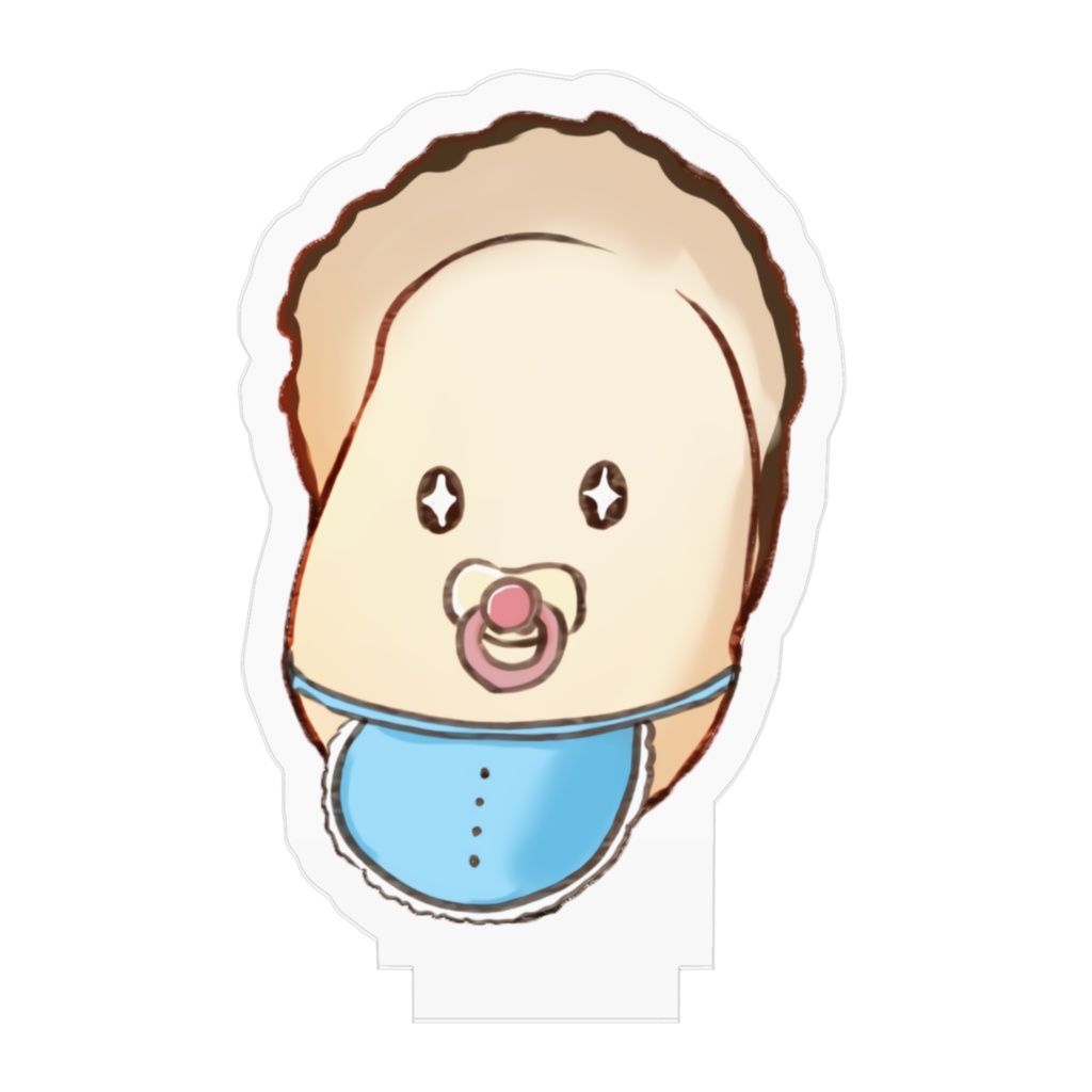 牡蠣バブアクリルフィギュア