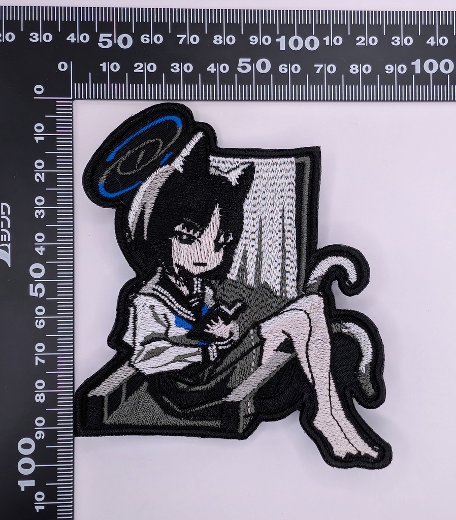 キキョウ　刺繍パッチ