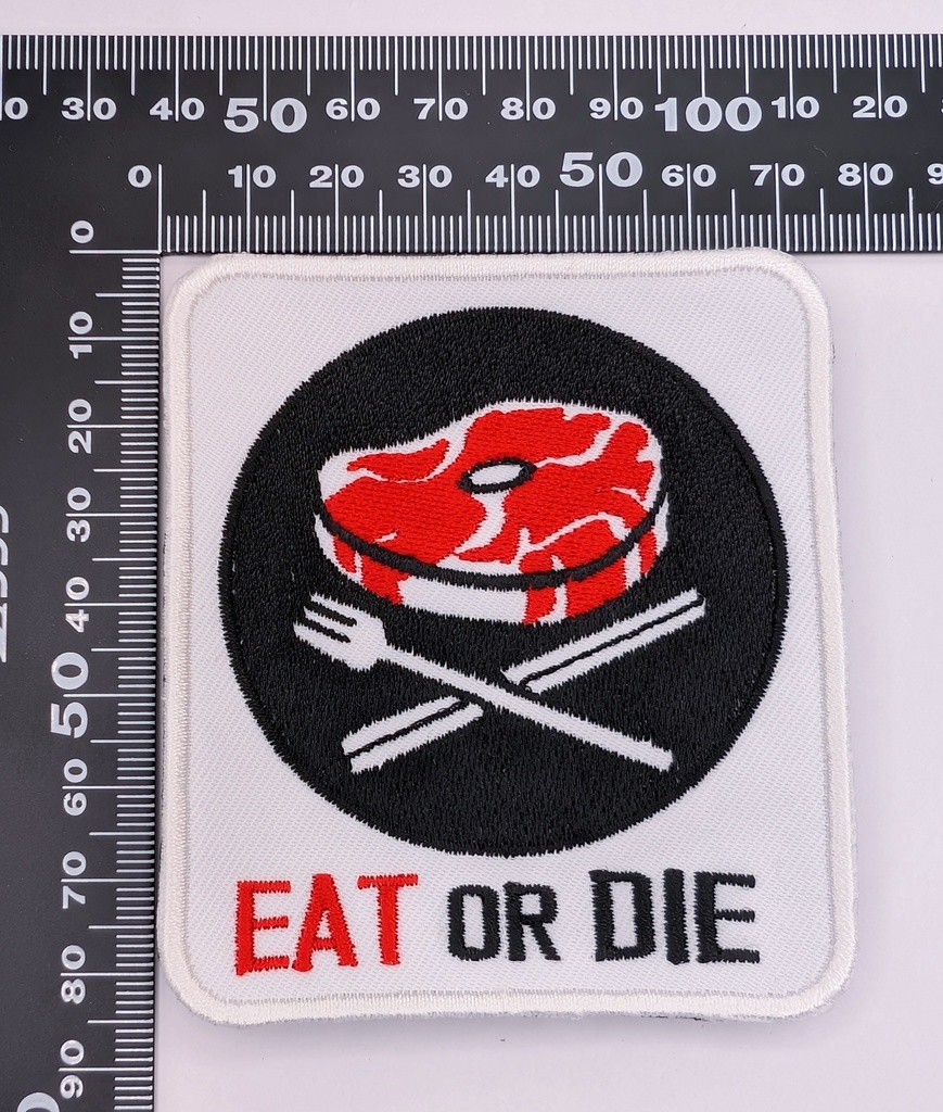 美食研究会　ロゴ刺繍パッチ