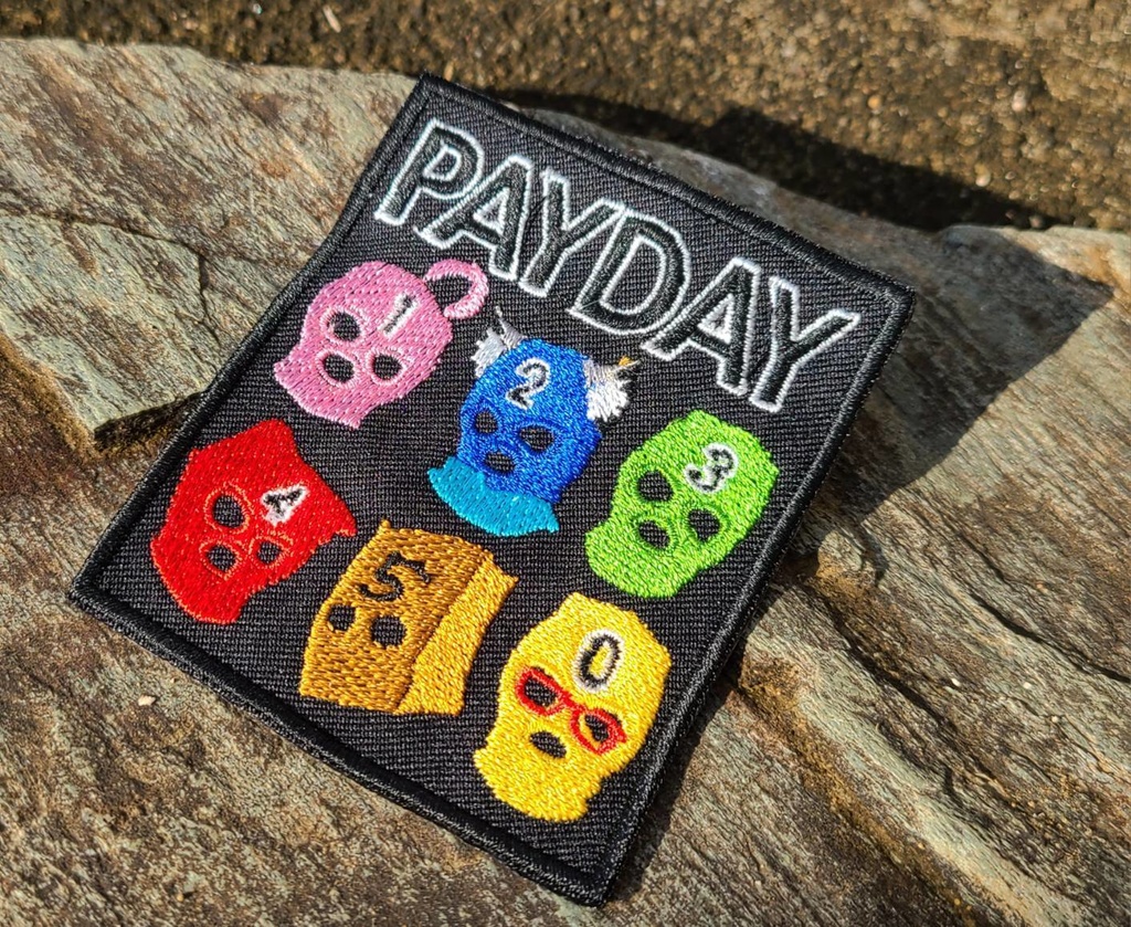 覆面水着団PAYDAY　刺繍パッチ