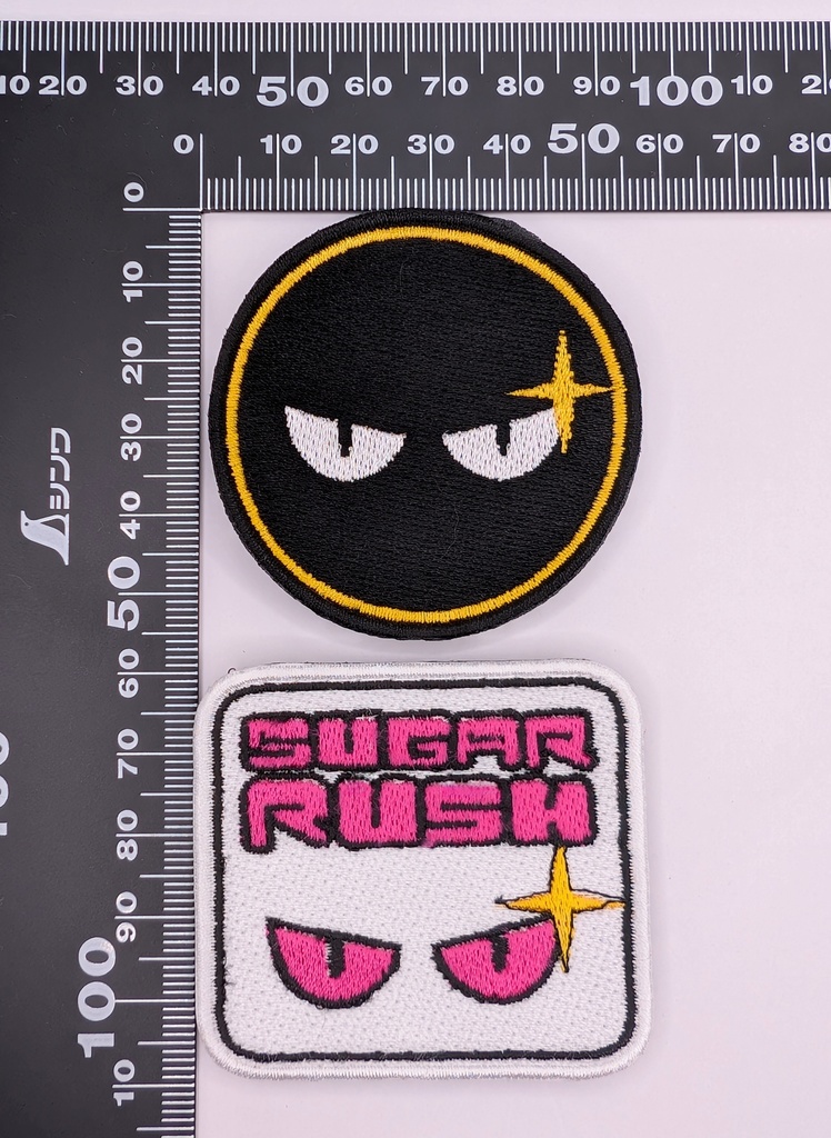 シュガーラッシュ　ロゴ（小）刺繍パッチ