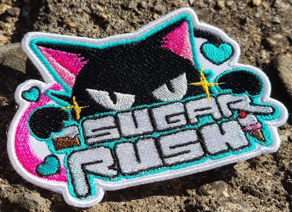 シュガーラッシュ　ロゴ刺繍パッチ