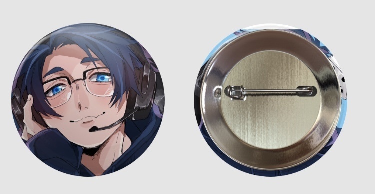 かまぼこオリジナル缶バッジ