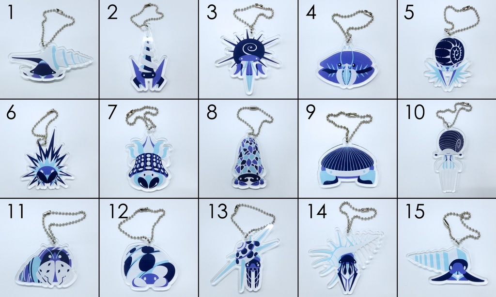 ヤドカリアクリルキーホルダー(2018)